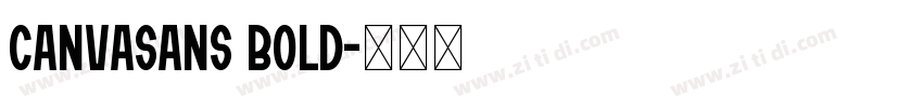 CanvaSans Bold字体转换